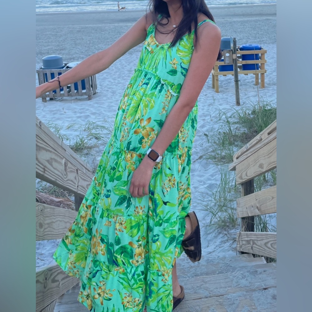 Green boutique Maxi dress